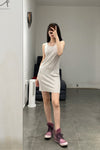 Boris Bidjan Saberi WTANK series vest strap WTANK0 FTT00011-QIANHUI PBBS41 light gray